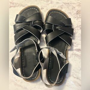 Salt water sandals by Hoy- size 10- black